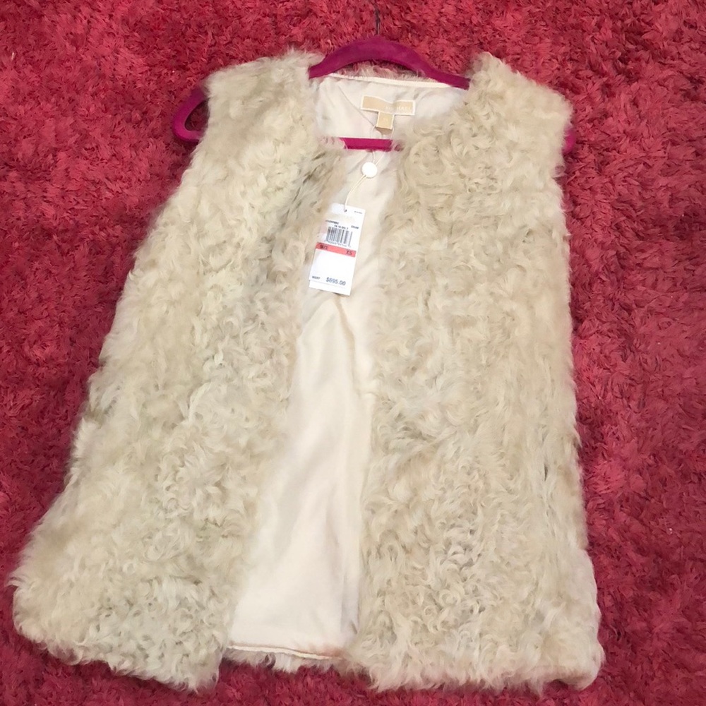 Michael Kors 100% lamb fur vest